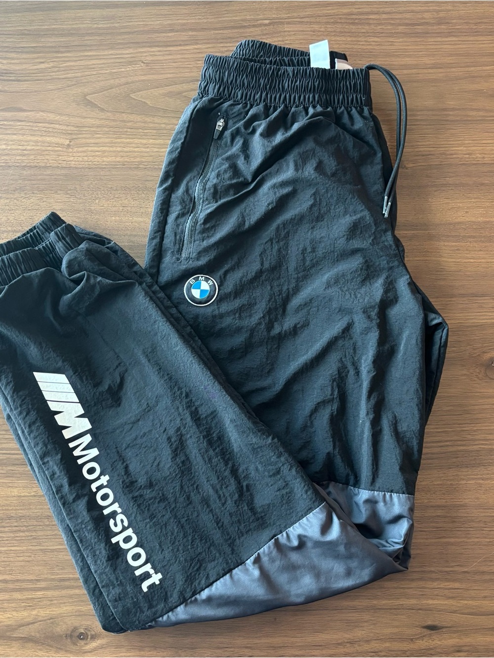 Puma‎ Black Motorsport-Tagged Athletic Track Pants BMW logo